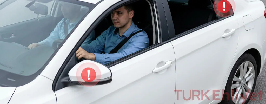 Türkiye’de Direksiyon Sınavında En Sık Yapılan Hatalar - Direksiyon sınavı kırmızı hatalar