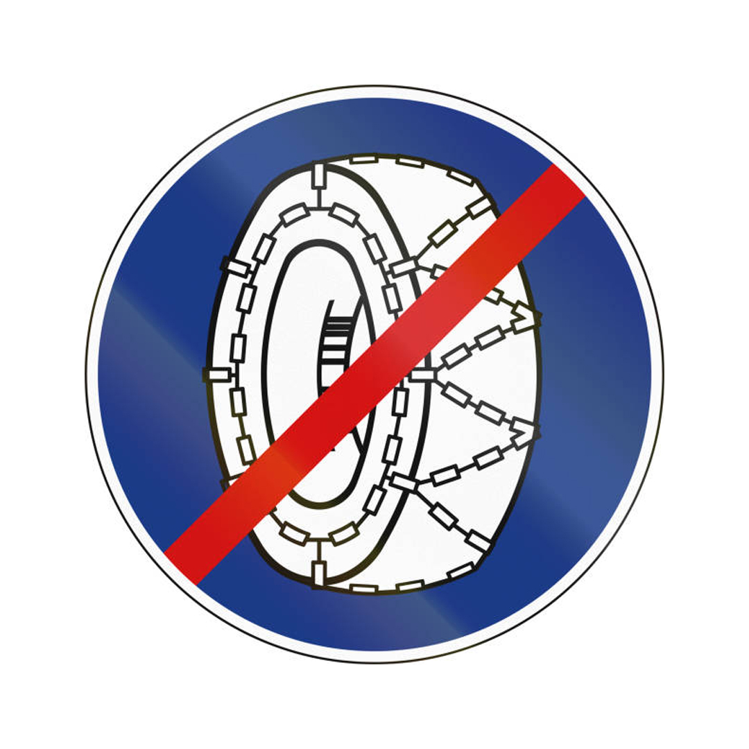 نهاية إلزام تركيب السلاسل على الإطارات