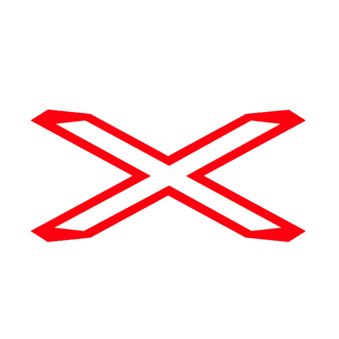 معبر سكة حديد غير مُتحكم فيه (خط واحد بسرعة 20%)